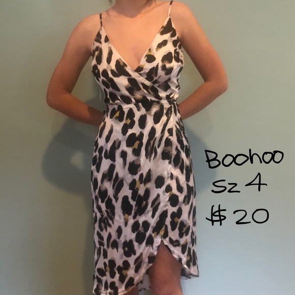 Leopard Wrap Dress - Picture 1 of 3
